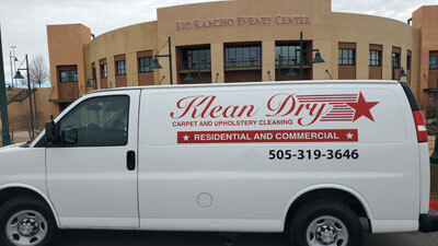 Carpet cleaning van in Rio Rancho