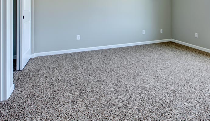 empty room with beige clean carpet