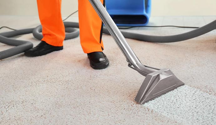 Professional carpet cleaning and drying service